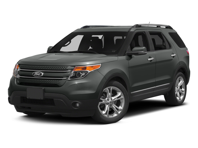 2013 Ford Explorer Limited in Blue — front three-quarter view