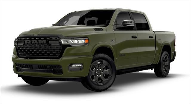 2026 RAM Ram 1500 RAM 1500 BIG HORN CREW CAB 4X4 5'7' BOX in Tank Exterior Paint — front three-quarter view