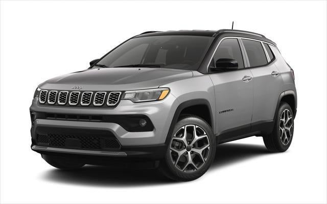 2026 Jeep Compass COMPASS LIMITED 4X4 in Silver Zynith Metallic Clear-Coat Exterior Paint — front three-quarter view